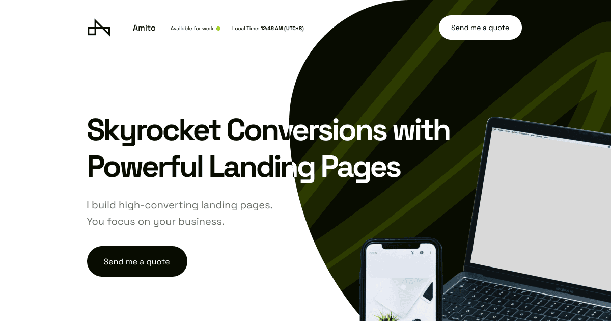 Amito Landing Page Service